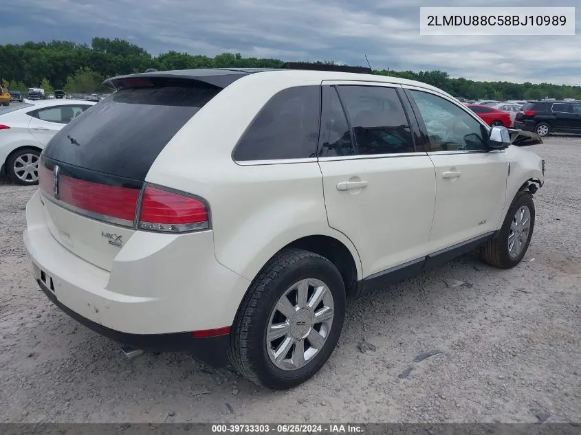 2LMDU88C58BJ10989 2008 Lincoln Mkx