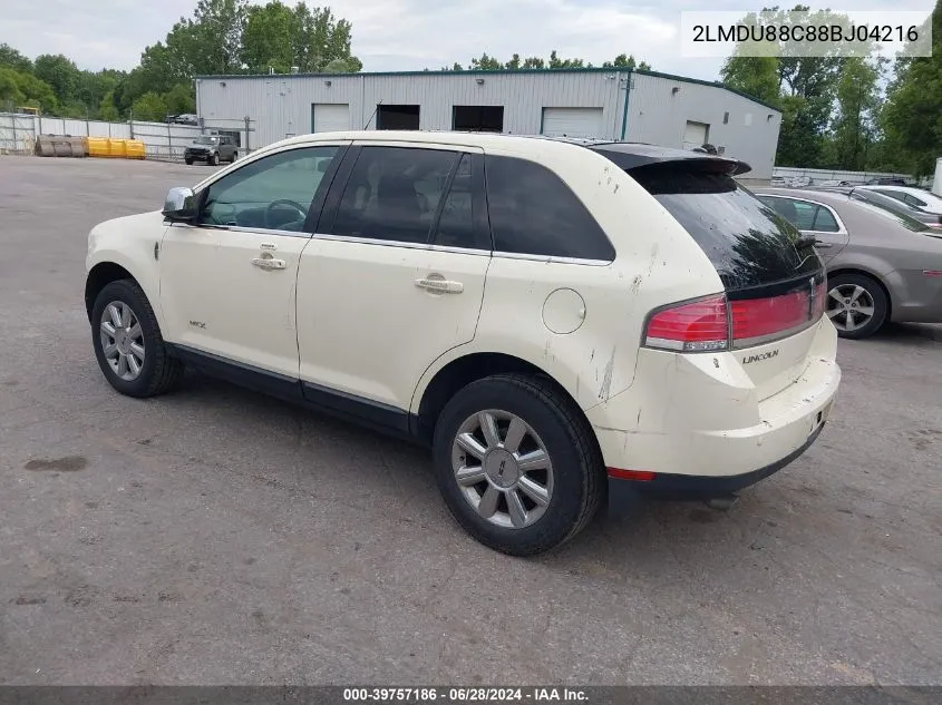 2LMDU88C88BJ04216 2008 Lincoln Mkx