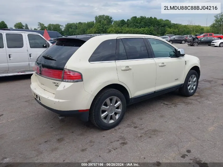 2LMDU88C88BJ04216 2008 Lincoln Mkx