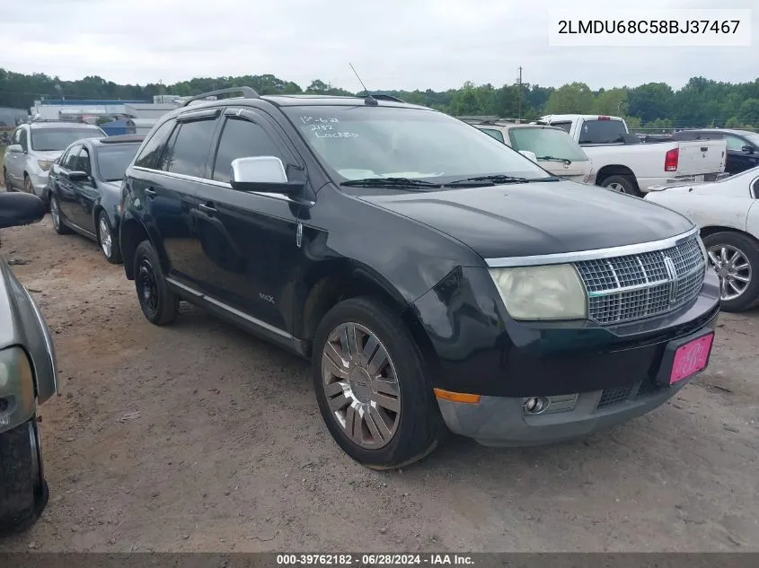 2008 Lincoln Mkx VIN: 2LMDU68C58BJ37467 Lot: 39762182