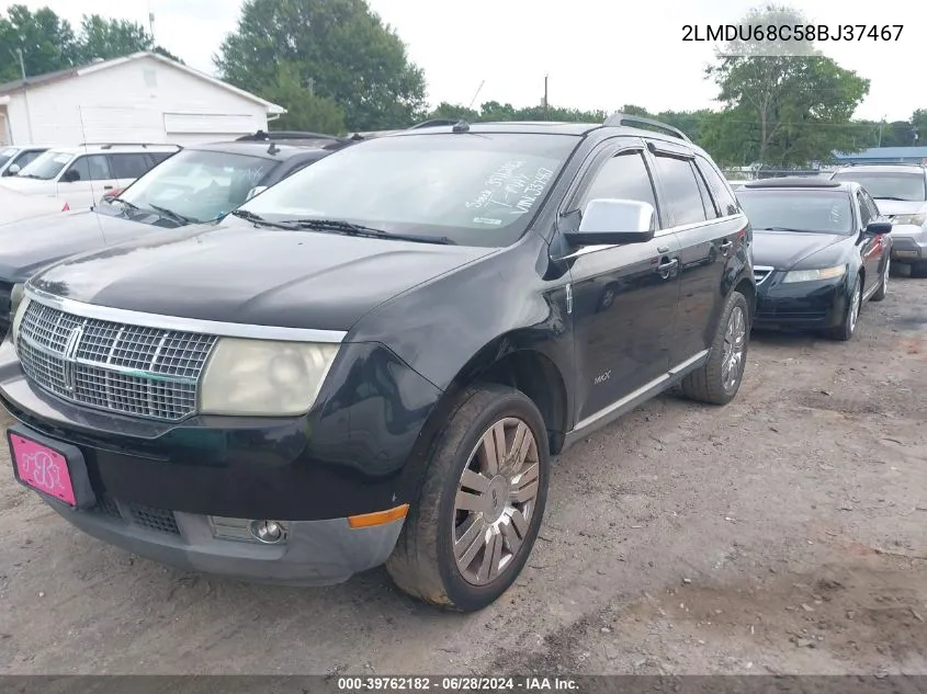 2008 Lincoln Mkx VIN: 2LMDU68C58BJ37467 Lot: 39762182