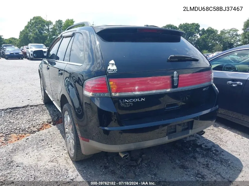 2LMDU68C58BJ37467 2008 Lincoln Mkx