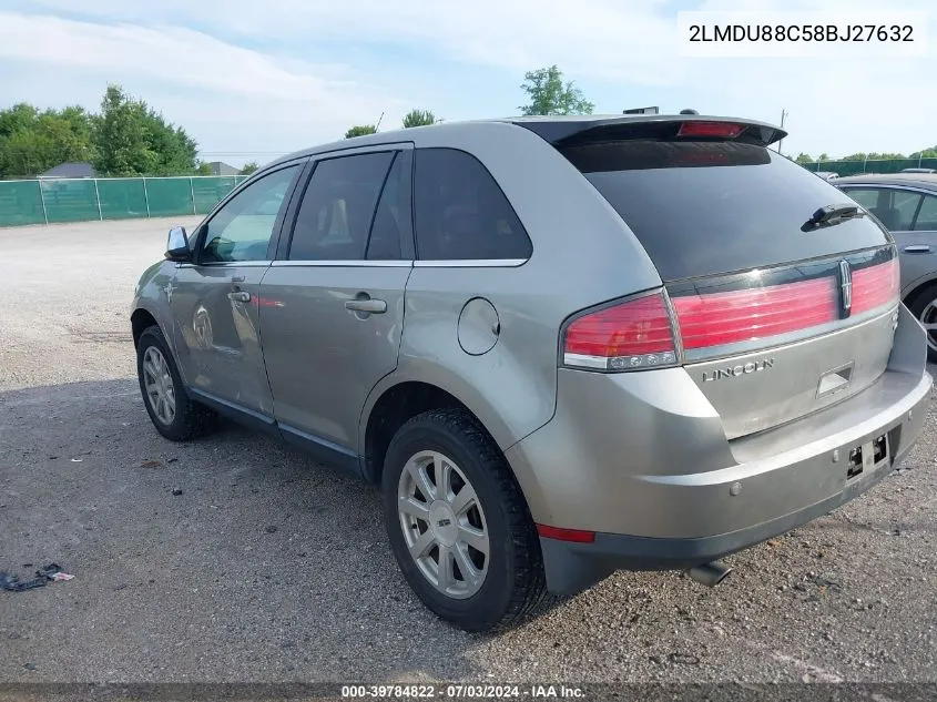 2LMDU88C58BJ27632 2008 Lincoln Mkx