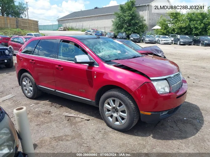 2LMDU88C28BJ03241 2008 Lincoln Mkx