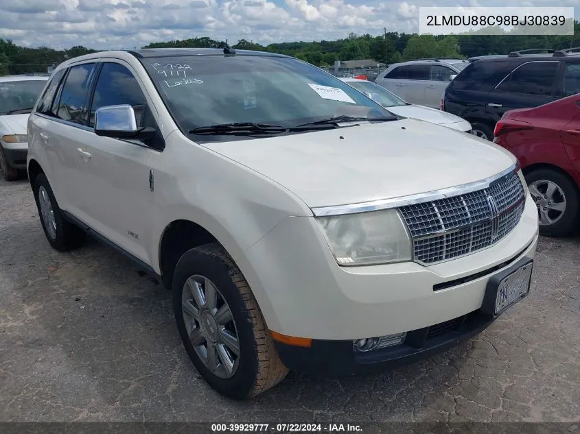 2LMDU88C98BJ30839 2008 Lincoln Mkx