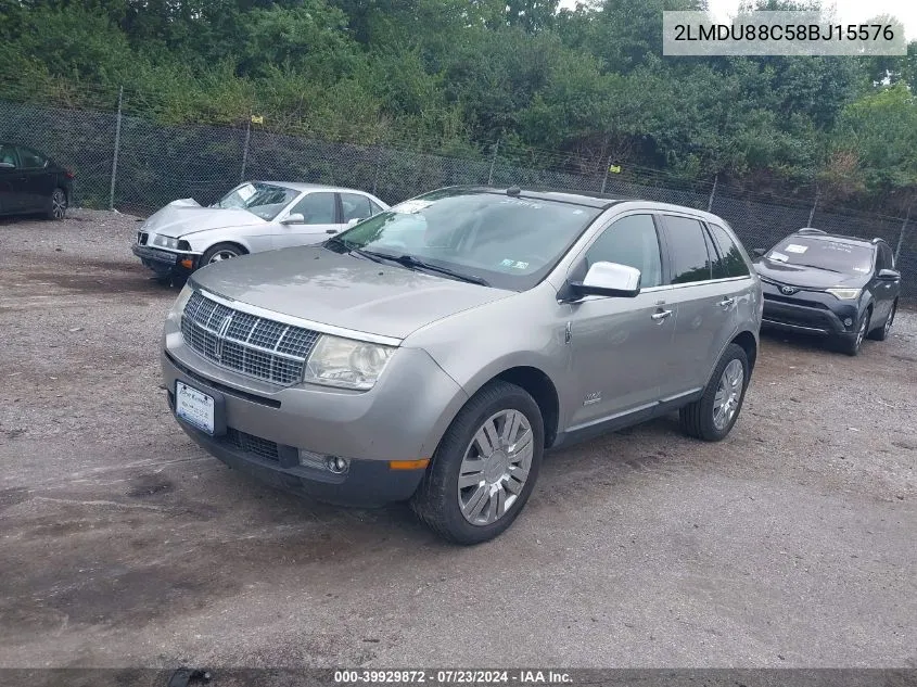 2LMDU88C58BJ15576 2008 Lincoln Mkx