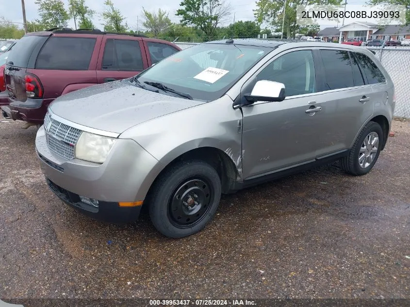 2LMDU68C08BJ39093 2008 Lincoln Mkx