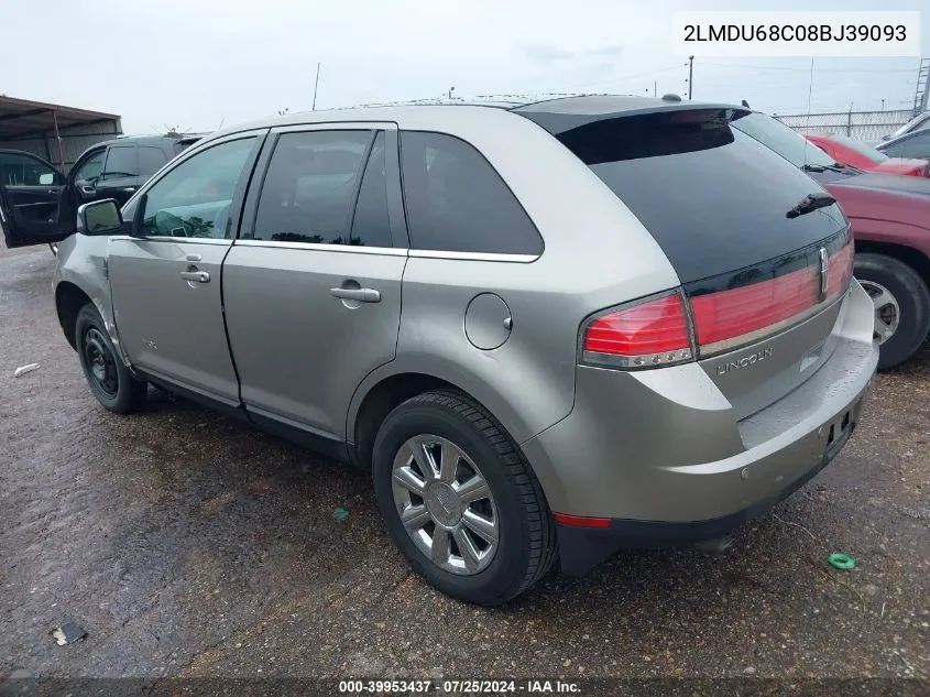 2LMDU68C08BJ39093 2008 Lincoln Mkx