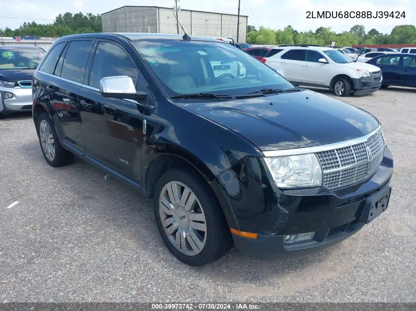 2008 Lincoln Mkx VIN: 2LMDU68C88BJ39424 Lot: 39973742