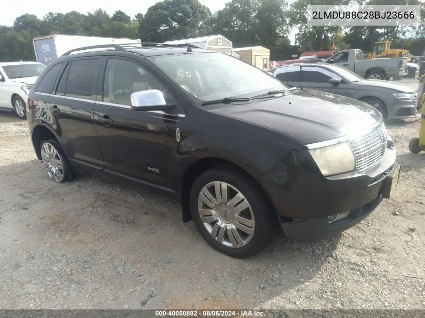 2008 Lincoln Mkx VIN: 2LMDU88C28BJ23666 Lot: 40050892