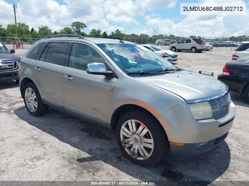 2LMDU68C48BJ02712 2008 Lincoln Mkx