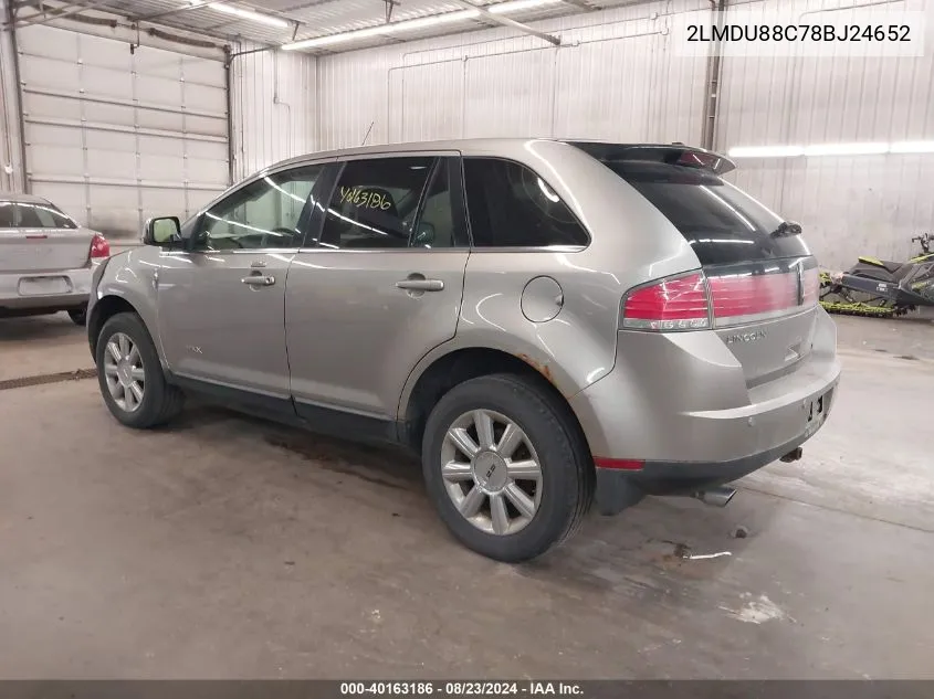 2LMDU88C78BJ24652 2008 Lincoln Mkx