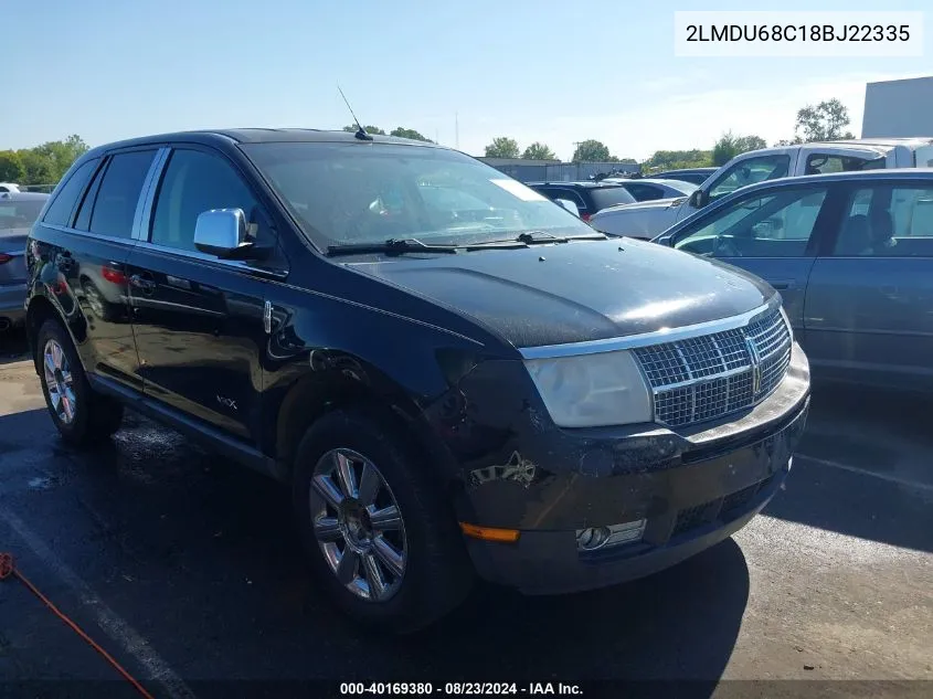 2LMDU68C18BJ22335 2008 Lincoln Mkx