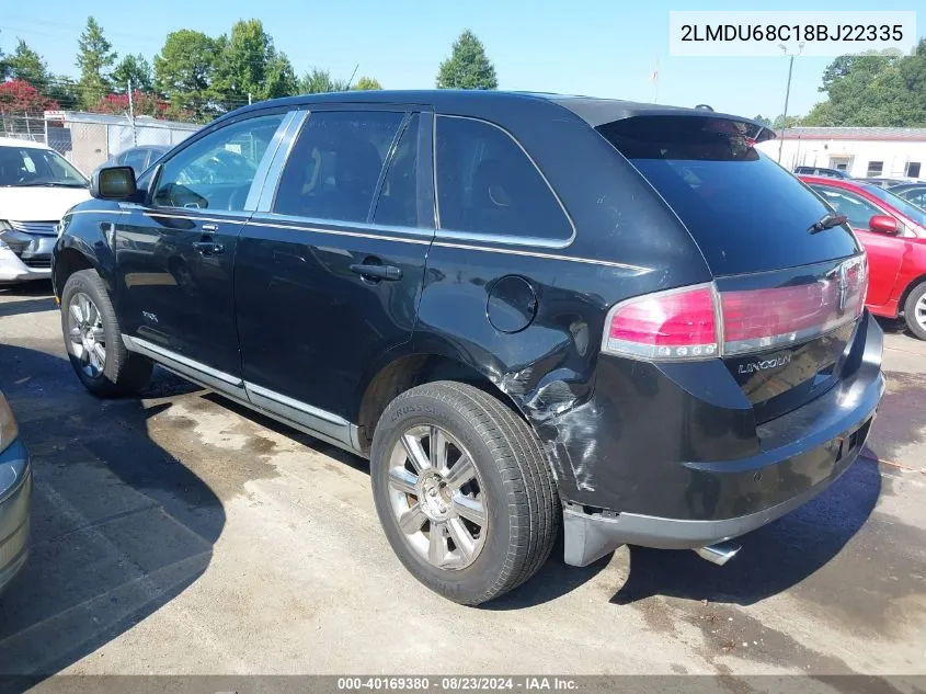 2LMDU68C18BJ22335 2008 Lincoln Mkx