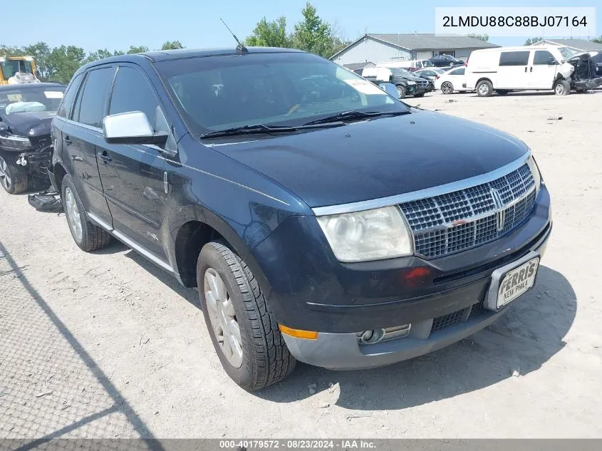 2008 Lincoln Mkx VIN: 2LMDU88C88BJ07164 Lot: 40179572