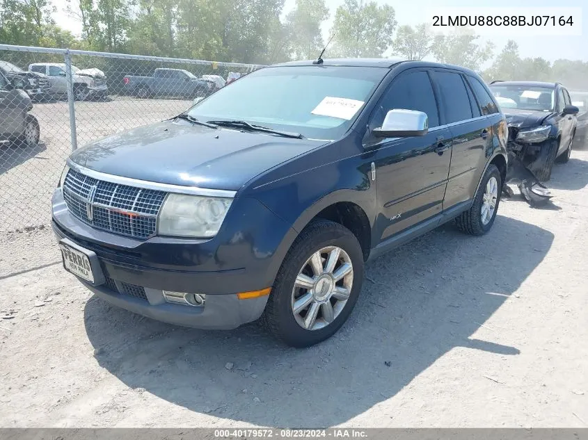 2008 Lincoln Mkx VIN: 2LMDU88C88BJ07164 Lot: 40179572