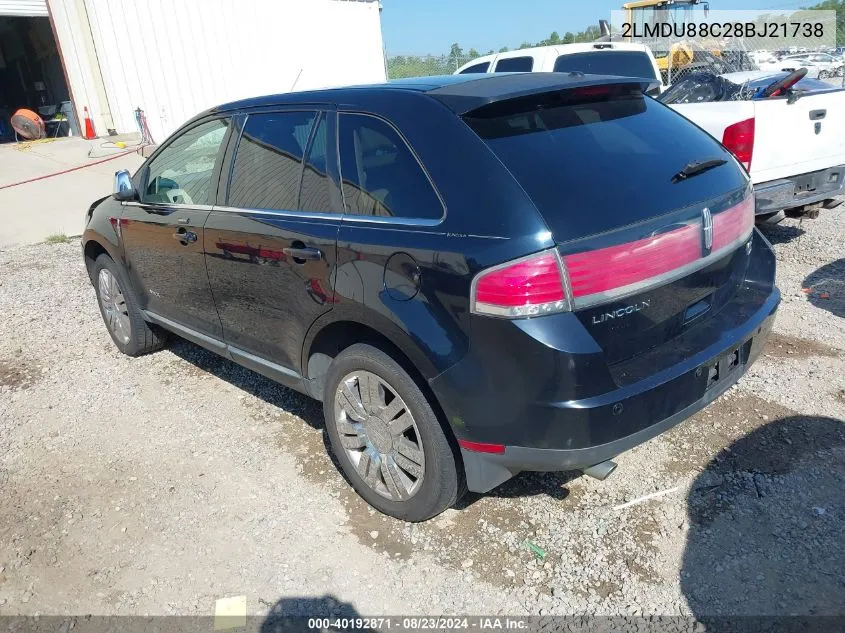 2LMDU88C28BJ21738 2008 Lincoln Mkx