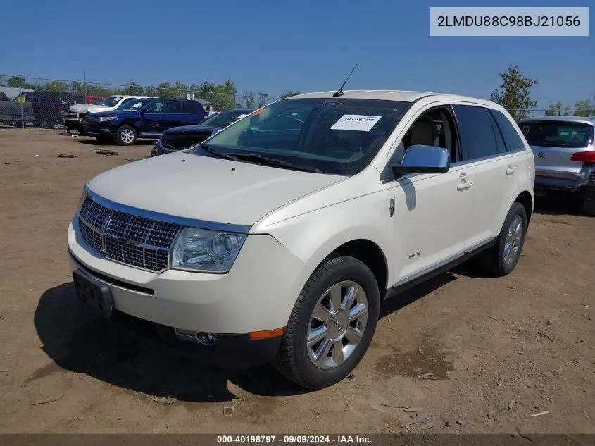 2008 Lincoln Mkx VIN: 2LMDU88C98BJ21056 Lot: 40198797