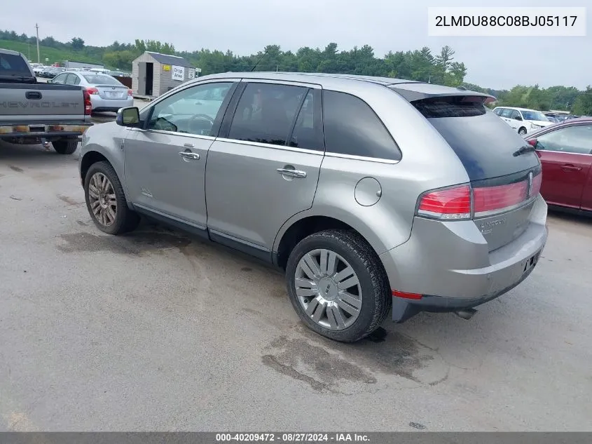 2LMDU88C08BJ05117 2008 Lincoln Mkx