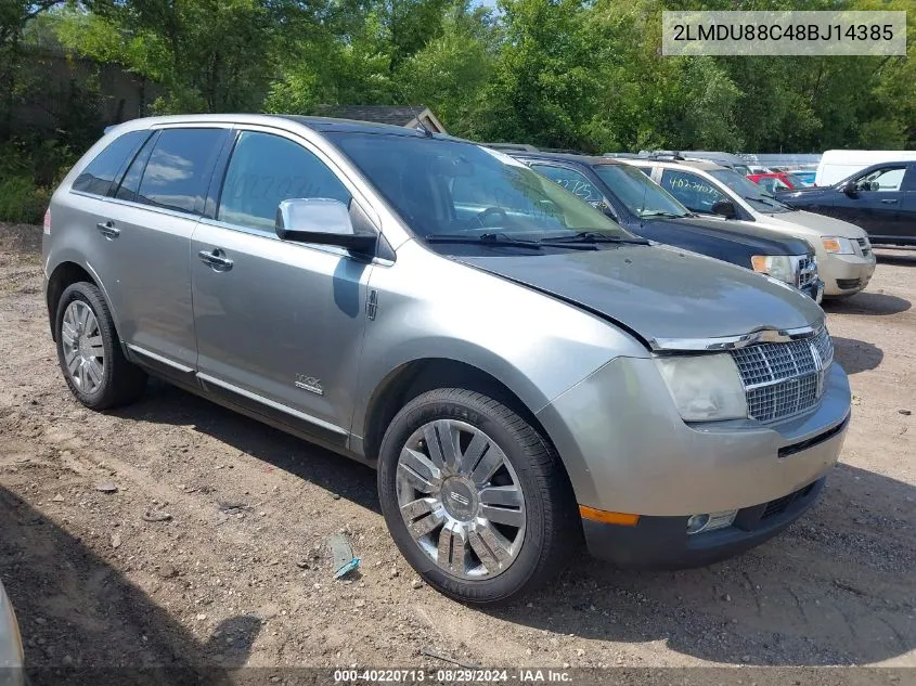 2008 Lincoln Mkx VIN: 2LMDU88C48BJ14385 Lot: 40220713