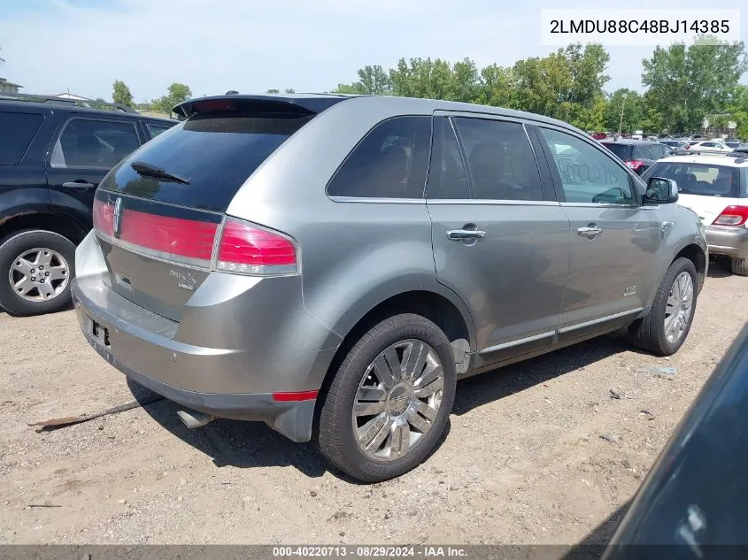 2LMDU88C48BJ14385 2008 Lincoln Mkx