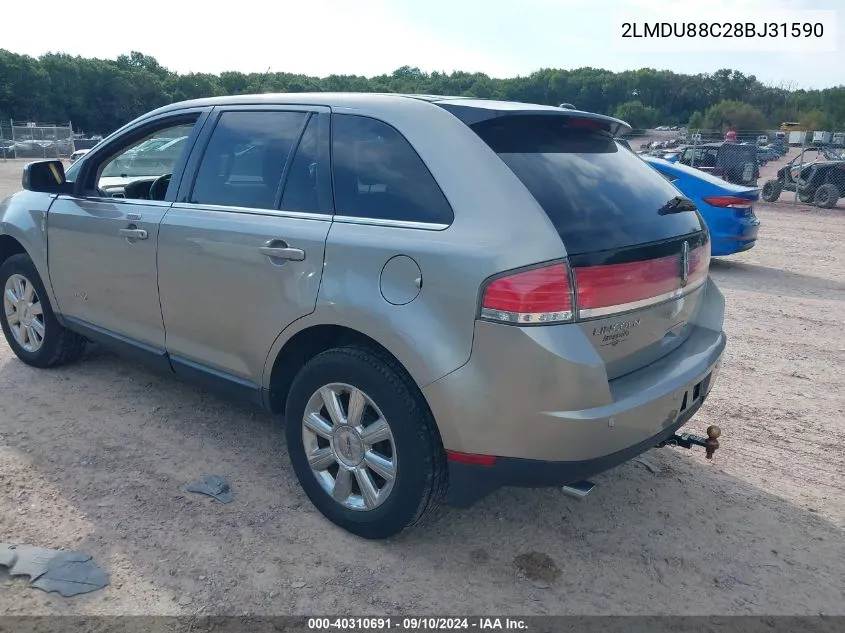 2LMDU88C28BJ31590 2008 Lincoln Mkx