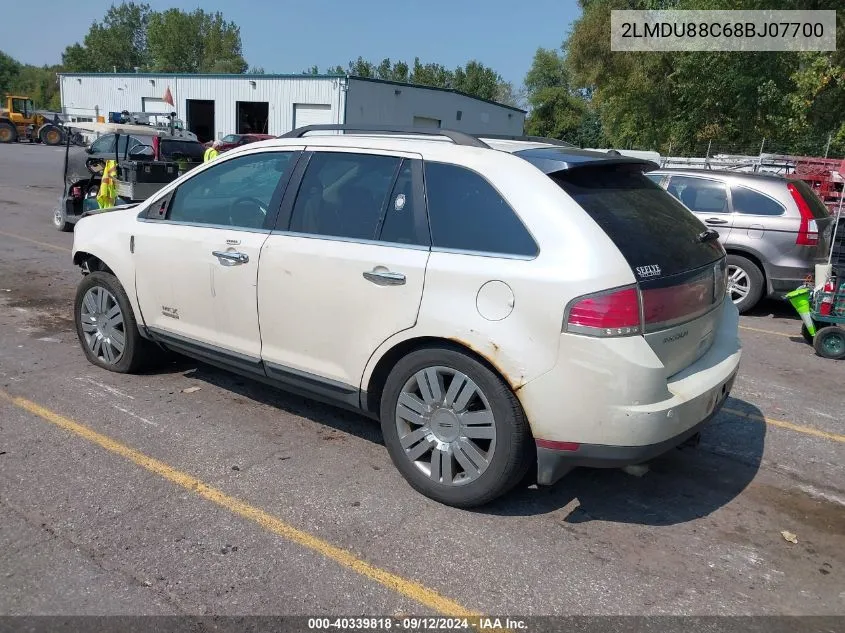 2LMDU88C68BJ07700 2008 Lincoln Mkx