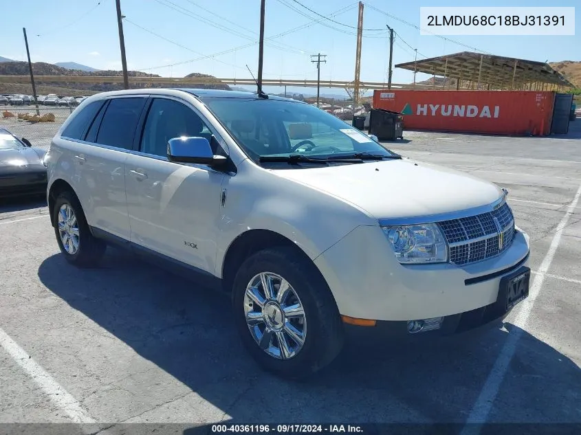 2LMDU68C18BJ31391 2008 Lincoln Mkx