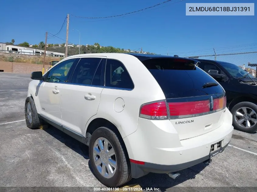 2LMDU68C18BJ31391 2008 Lincoln Mkx