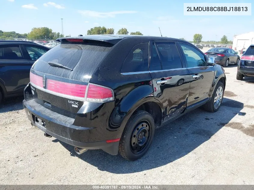 2008 Lincoln Mkx VIN: 2LMDU88C88BJ18813 Lot: 40391767