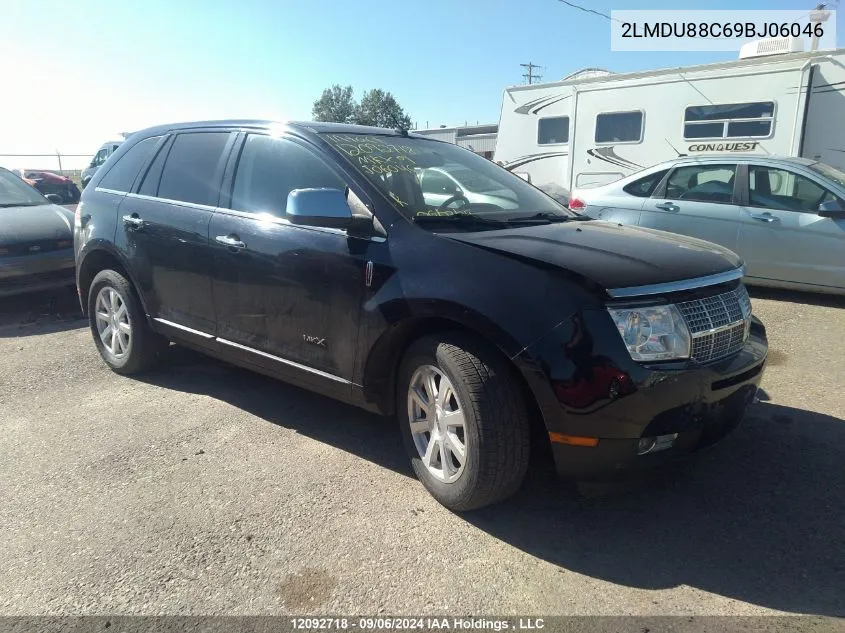 2009 Lincoln Mkx VIN: 2LMDU88C69BJ06046 Lot: 12092718