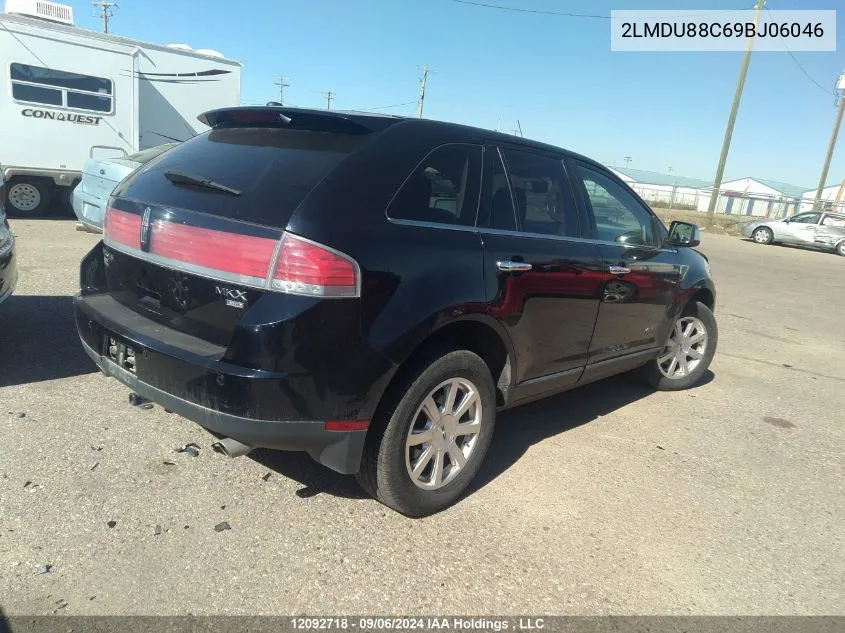 2009 Lincoln Mkx VIN: 2LMDU88C69BJ06046 Lot: 12092718