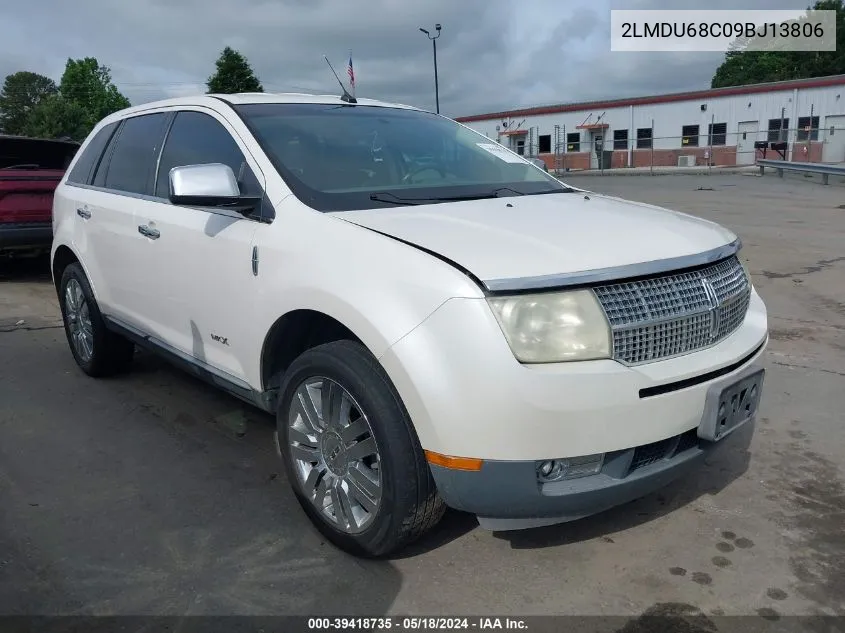 2009 Lincoln Mkx VIN: 2LMDU68C09BJ13806 Lot: 39418735