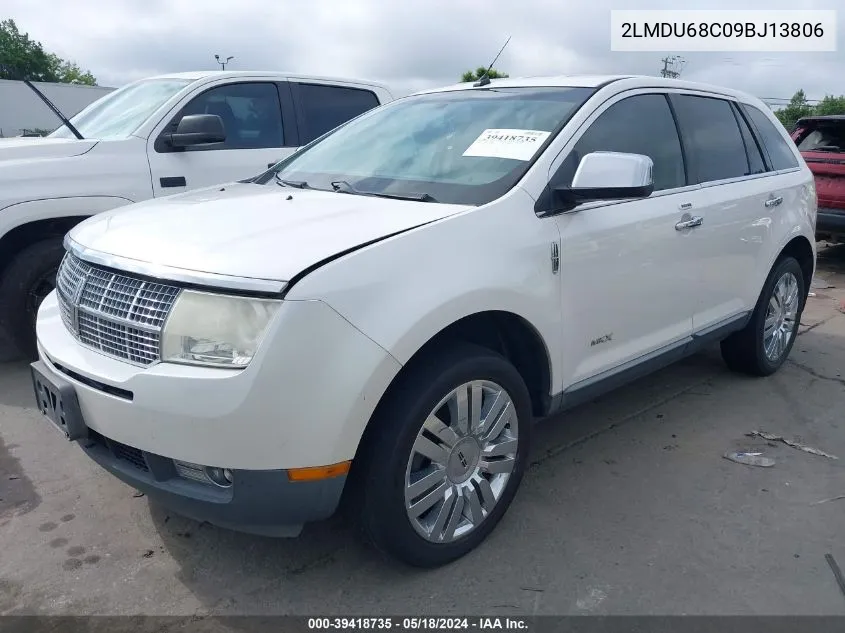 2009 Lincoln Mkx VIN: 2LMDU68C09BJ13806 Lot: 39418735