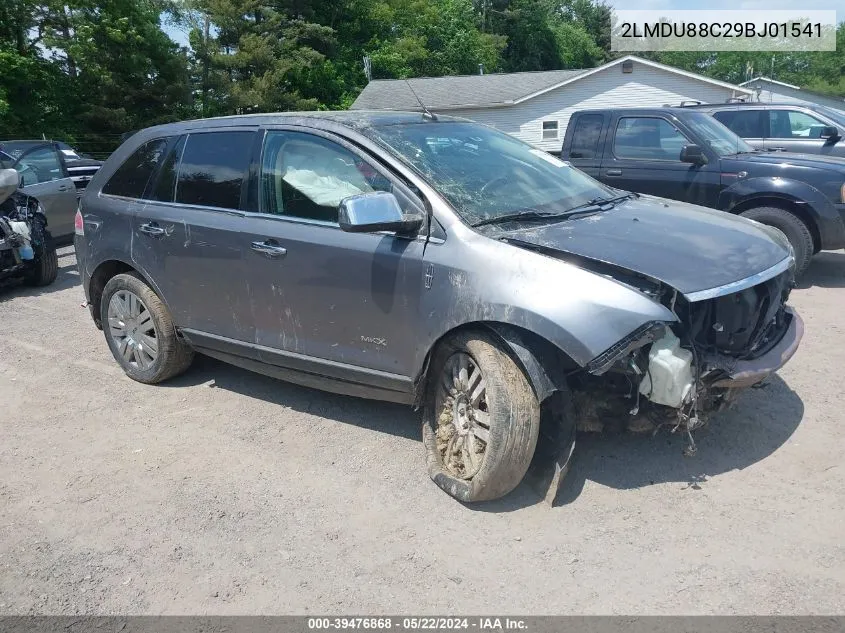 2009 Lincoln Mkx VIN: 2LMDU88C29BJ01541 Lot: 39476868