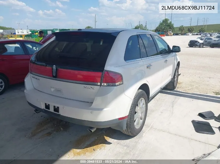 2LMDU68CX9BJ11724 2009 Lincoln Mkx