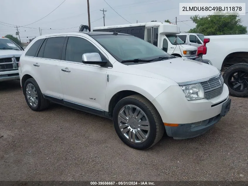 2009 Lincoln Mkx VIN: 2LMDU68C49BJ11878 Lot: 39556667