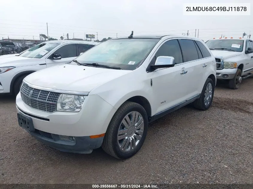 2009 Lincoln Mkx VIN: 2LMDU68C49BJ11878 Lot: 39556667