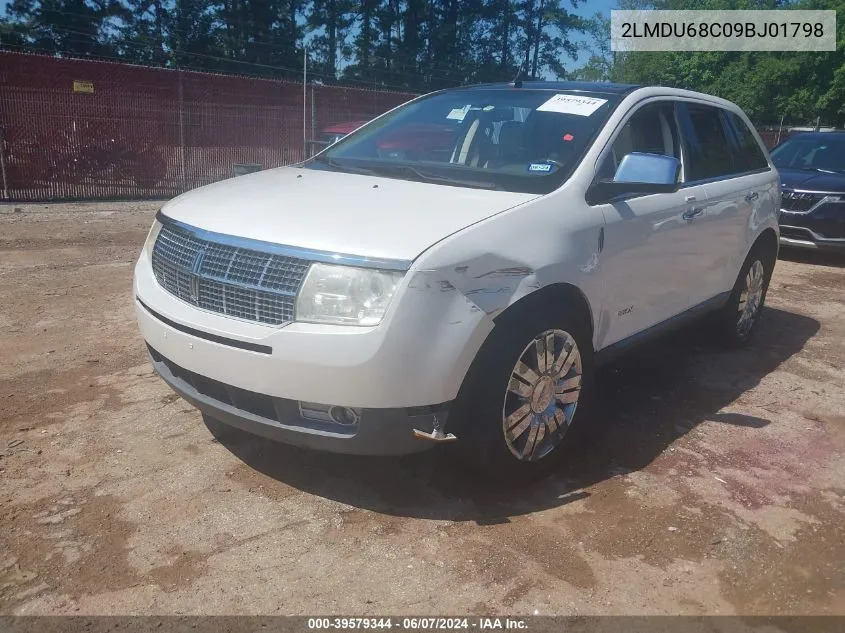 2009 Lincoln Mkx VIN: 2LMDU68C09BJ01798 Lot: 39579344