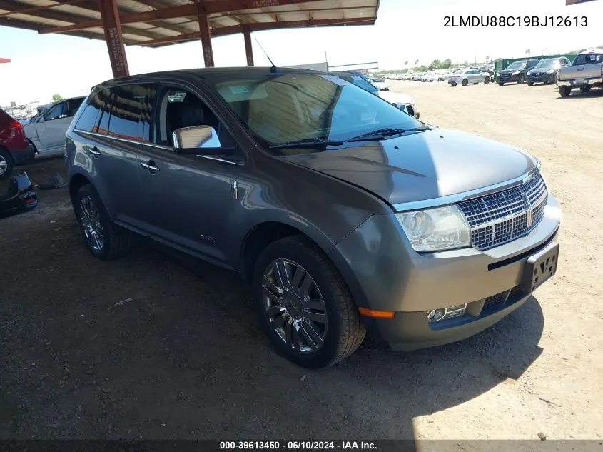 2009 Lincoln Mkx VIN: 2LMDU88C19BJ12613 Lot: 39613450