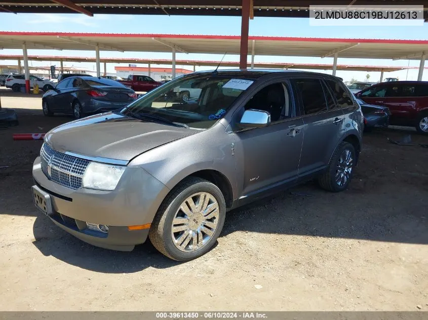 2009 Lincoln Mkx VIN: 2LMDU88C19BJ12613 Lot: 39613450