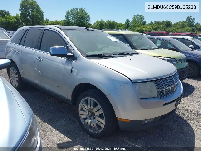 2009 Lincoln Mkx VIN: 2LMDU68C59BJ05233 Lot: 39644862