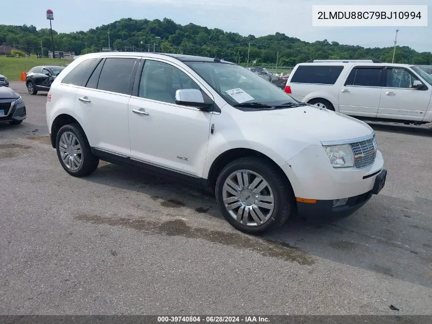 2009 Lincoln Mkx VIN: 2LMDU88C79BJ10994 Lot: 39740804