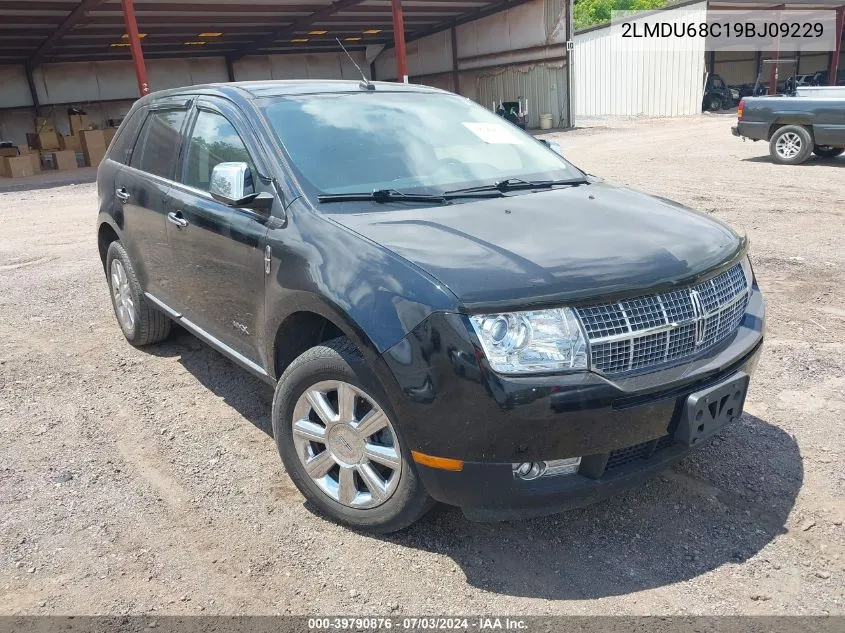 2009 Lincoln Mkx VIN: 2LMDU68C19BJ09229 Lot: 39790876