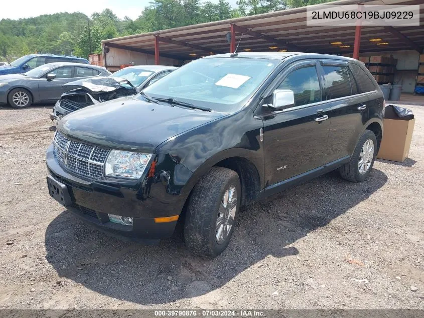 2009 Lincoln Mkx VIN: 2LMDU68C19BJ09229 Lot: 39790876