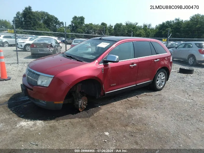 2009 Lincoln Mkx VIN: 2LMDU88C09BJ00470 Lot: 39966955