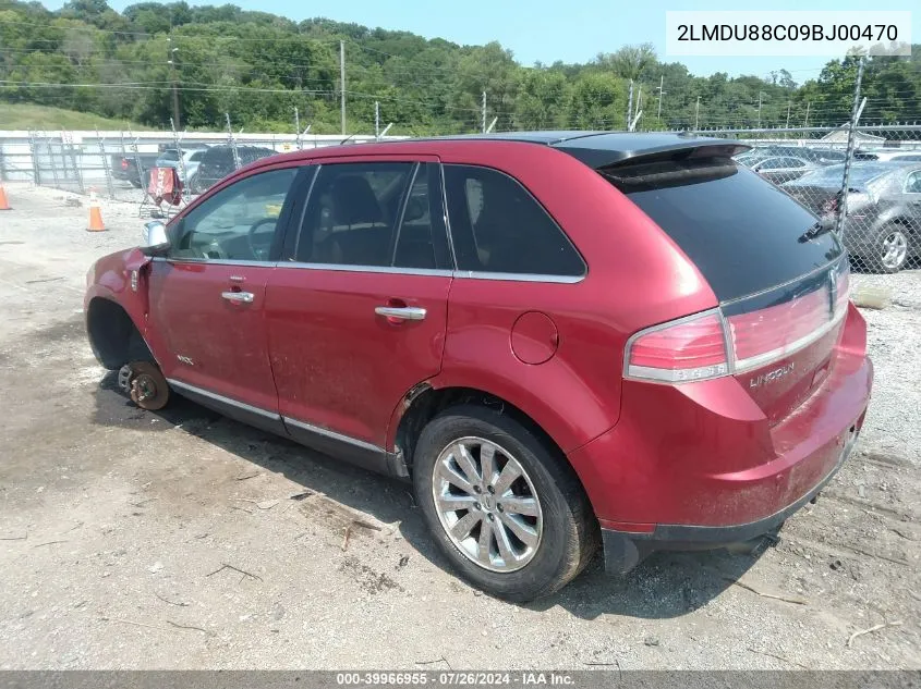 2009 Lincoln Mkx VIN: 2LMDU88C09BJ00470 Lot: 39966955