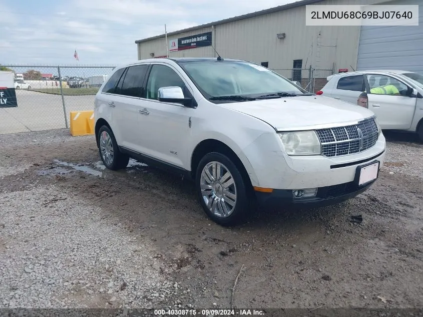 2009 Lincoln Mkx VIN: 2LMDU68C69BJ07640 Lot: 40308715