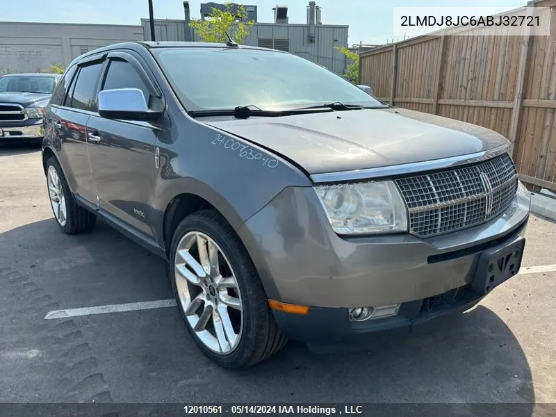 2010 Lincoln Mkx VIN: 2LMDJ8JC6ABJ32721 Lot: 12010561