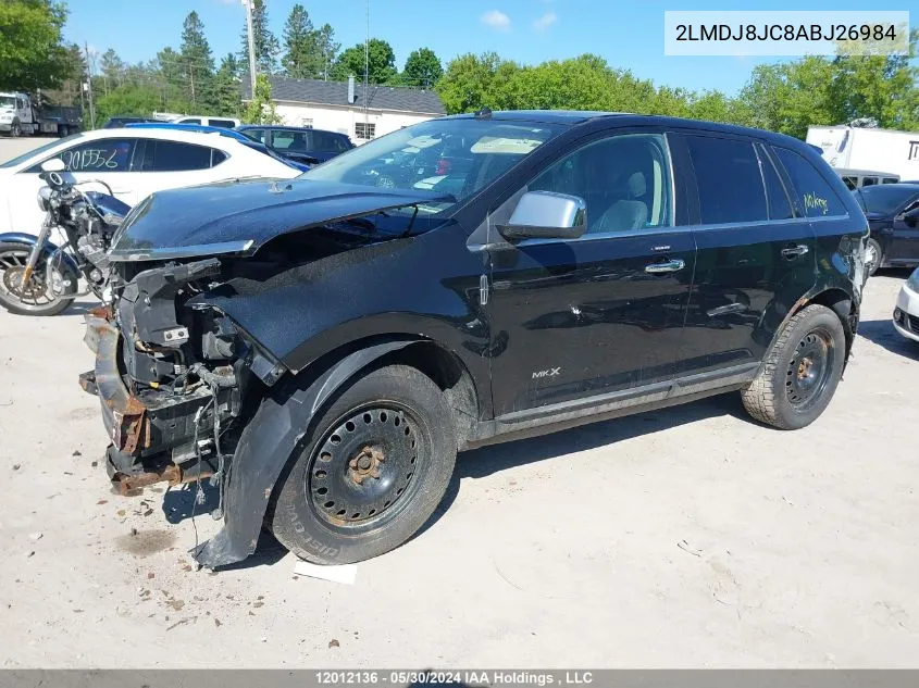 2LMDJ8JC8ABJ26984 2010 Lincoln Mkx